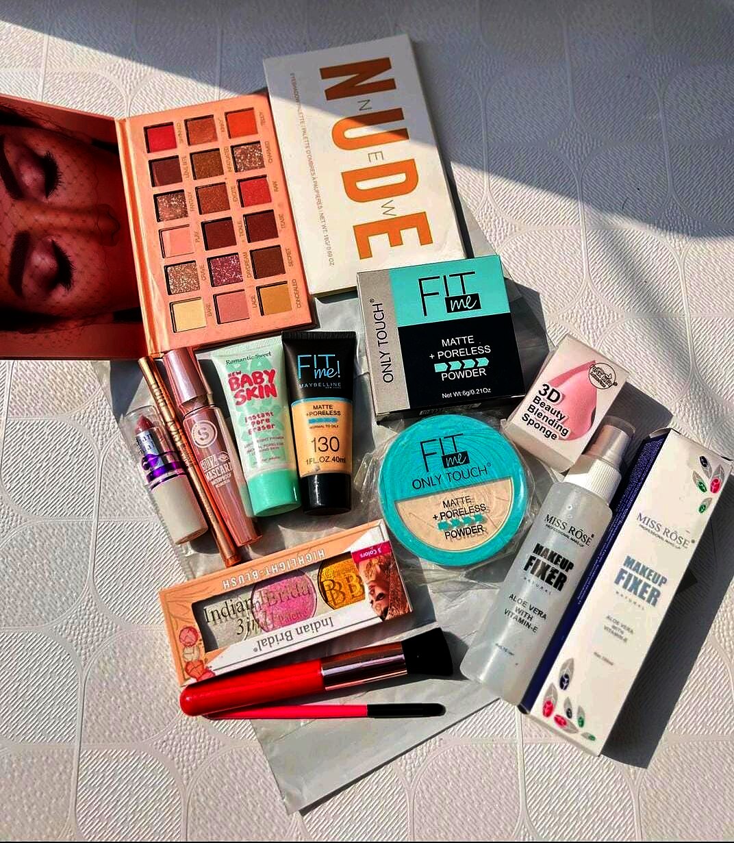 MK Signature Bridal Glow Bundle with eyeshadow palette, foundation, powder and blush