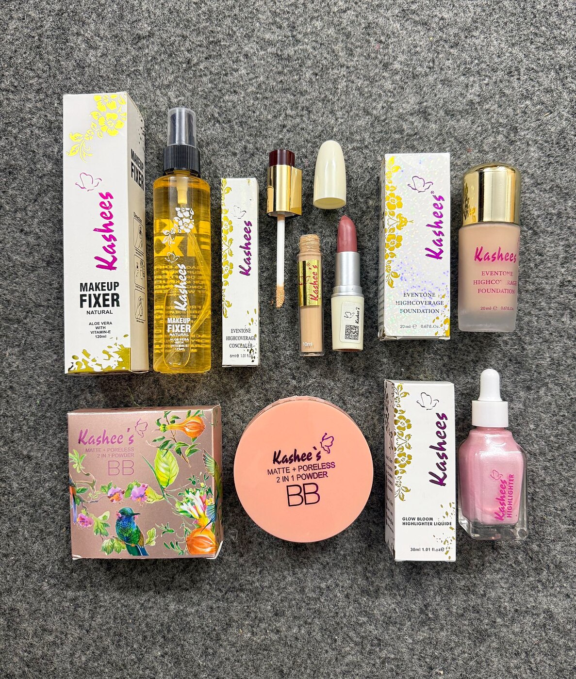 MK Signature Signature Complexion Set with foundation, concealer, BB powder and highlighter